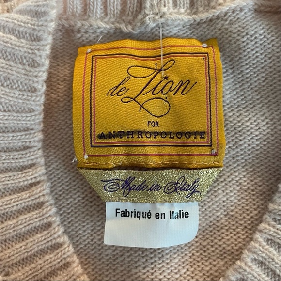 LE LION x Anthropologie Zodiac Aries Merino Wool crest Sweater 20198 - Picture 8 of 10
